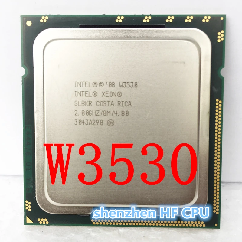 Для lntel Xeon W3530 Процессор slbkr 2,8 ГГц LGA1366 Двухъядерный процессор AMD(работа