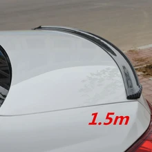 1,5 м 3D спойлер из углеродного волокна для автомобиля, спойлер для заднего крыла автомобиля/ворота для люка/багажника/наклейки на капот, универсальный для Audi BMW Ford