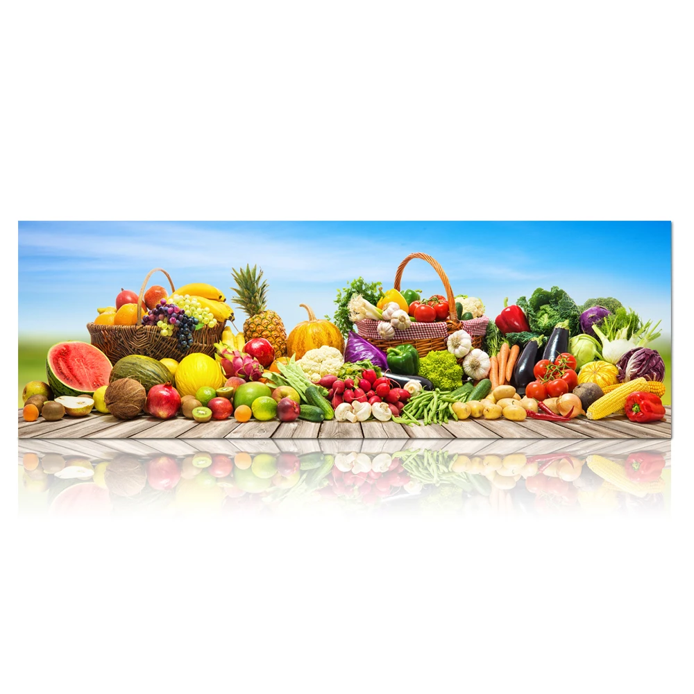 Colorful Various Fruit Vegetables Wall Pictures Canvas Painting The