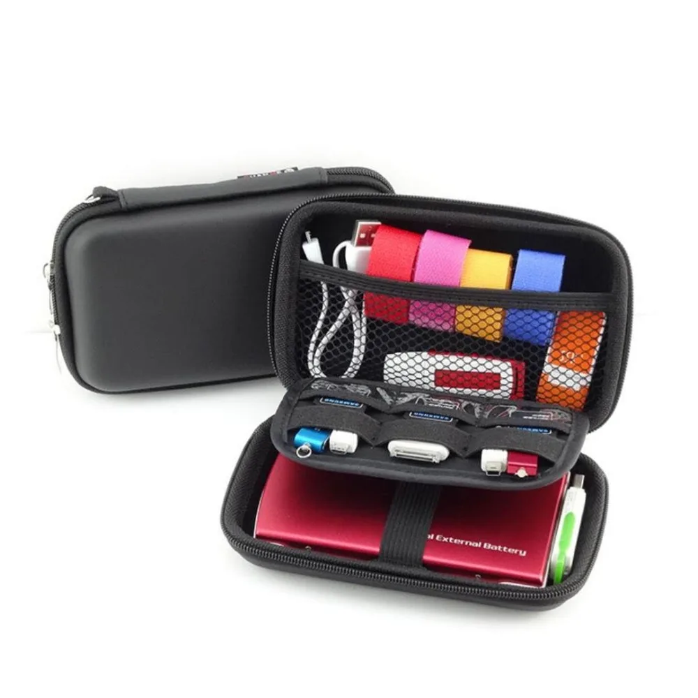 

Storage Bag Travel Set Gadget Bag Mobile Kit Case Digital Gadget Devices USB Cable Data Line Travel Insert Bag 015