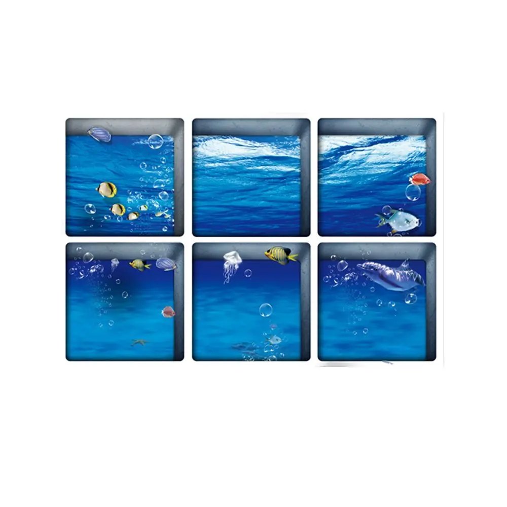 Peel and Stick Non Slip Vinyl Bathtub Stickers Bathtub Appliques Bathtub Decals Pack of 6