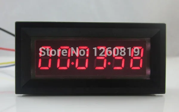 

Red LED Digital Timer Totalizer Hour Chronometer industrial 12V DC Meter Panel
