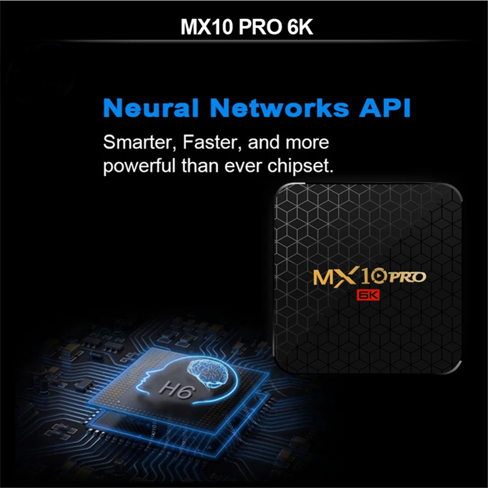 XGODY 6K Smart Android 9,0 ТВ приставка MX10PRO 4 ГБ 32 ГБ/64 Гб Allwinner H6 четырехъядерный WiFi USB 3,0 HDMI 2,0 HDR ТВ приставка