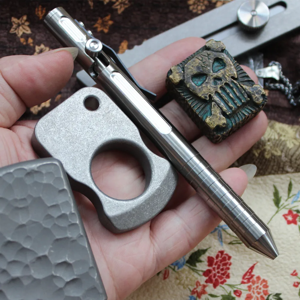 

EDC Gear Titanium Writing Bolt PenTactical Gear Glass breaker Roller Pen Defense Pen Tactical Signature Pen