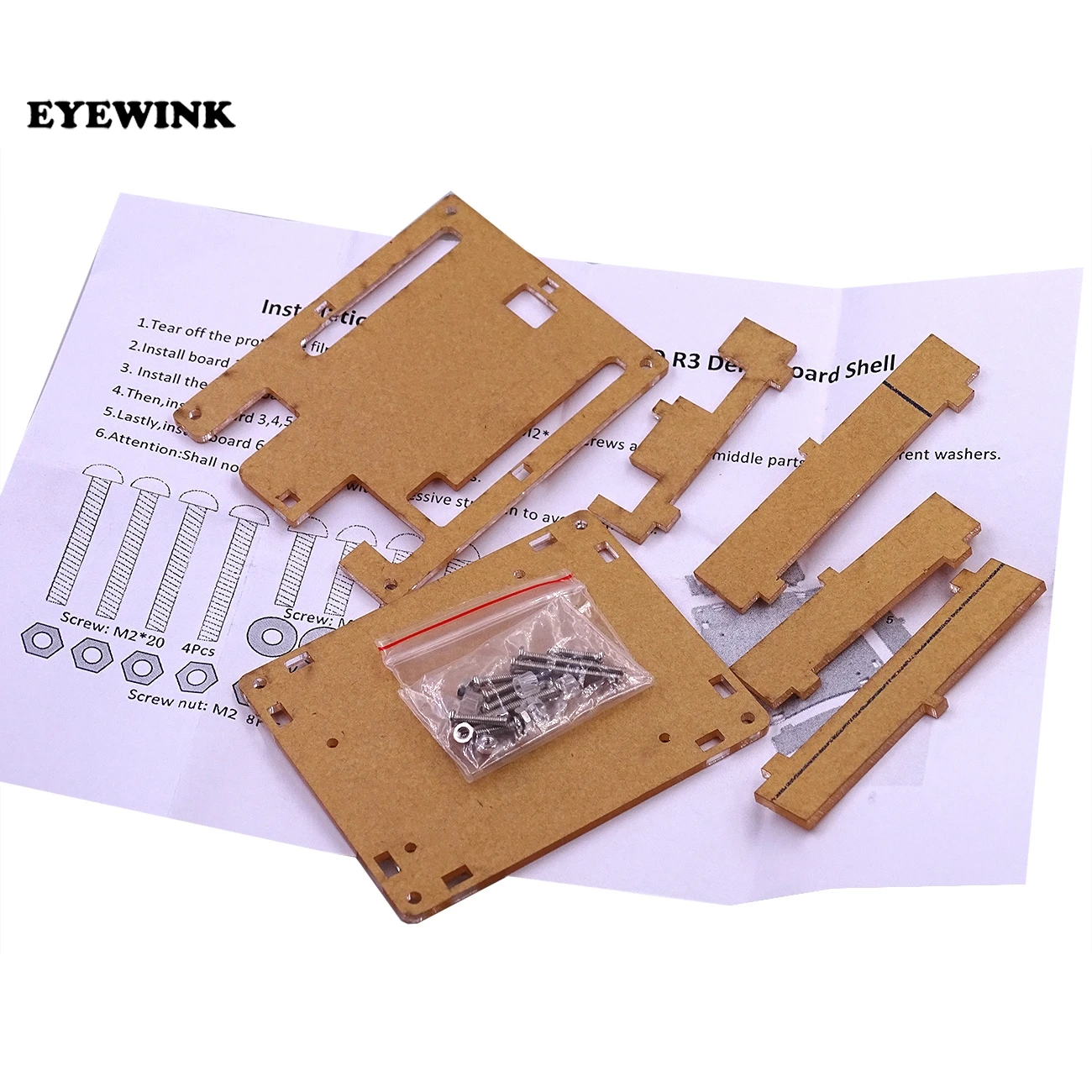 

One Set UNO R3 Shell Acrylic Clear Box Enclosure Transparent Case Shell For Arduino Uno R3 Board Module