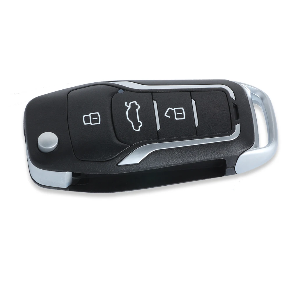 Keyecu обновленный Флип дистанционный Автомобильный ключ 2 кнопки Fob 433 МГц+ H чип для Toyota RAV4- FCC: B71TA