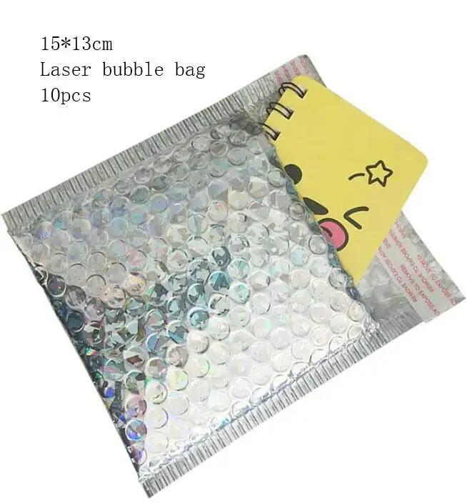 small bubblebag 10 шт. DIY ремесло инструмент лазер пузырь мешок ручной работы голографический декор смола ювелирные изделия прозрачный карамельный цвет Упаковка Сумки Kawaii Arts - Цвет: small bubblebag