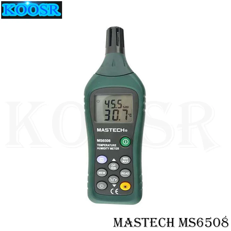 

MASTECH MS6508 High Precision Digital Temperature Humidity Moisture Meter