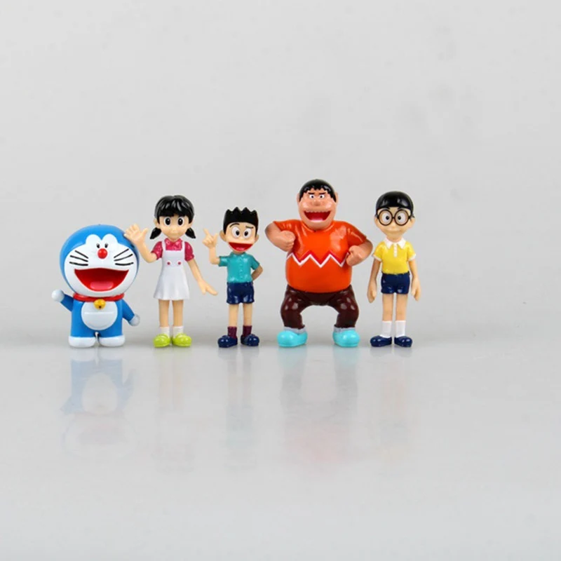 Экшн-фигурка Дораэмон 7 5 см шт./лот Nobita Sizuka Takeshi ПВХ экшн-фигурка Коллекционная