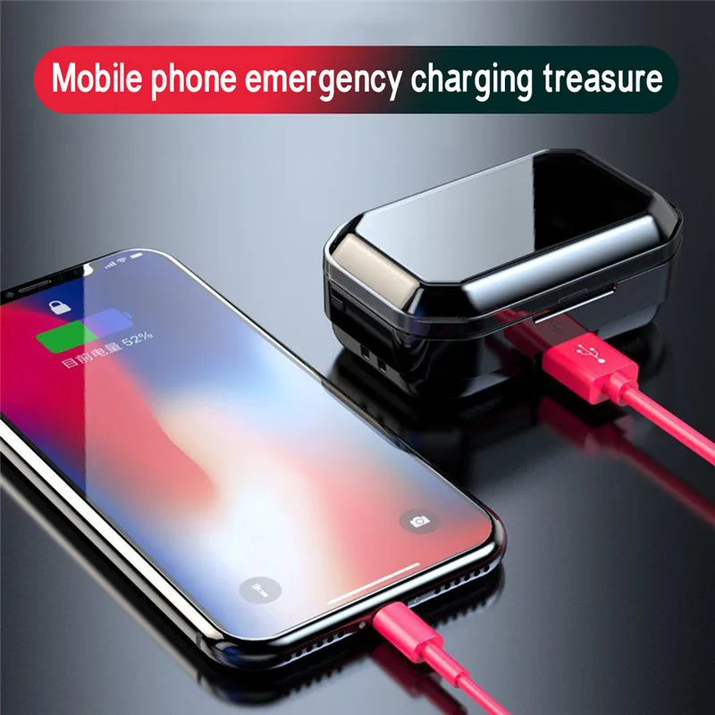 Беспроводные наушники G02 TWS Bluetooth 5 0 6D стереонаушники IPX7 водонепроницаемые 3300 мА/ч