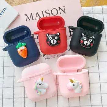 

New Silicone Case For Apple Airpods Accessories Bluetooth Earphones Cute Special Decoration Case Cover Anti-lost Gifts