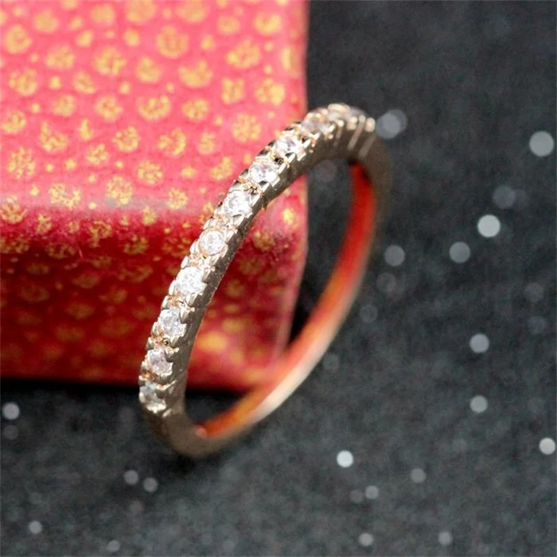 YHAMNI 18KGP штамп кольцо голдфилд набор Австрийские кристаллы Jewelry Кольцо Модные украшения подарок ZR133