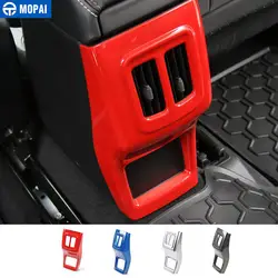 MOPAI ABS автомобиля салонные аксессуары подлокотник коробка для хранения сзади панель украшения наклейки для Jeep Compass 2017 до стайлинга