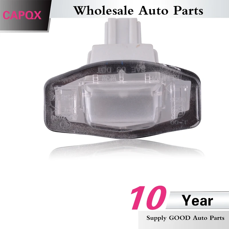 

CAPQX For Honda Accord Civic SPIRIOR City Acura RDX ILX TSX 2008-2016 License plate light Lamp Lens 1.5L 1.8L 2.0L 2.4L 3.5L