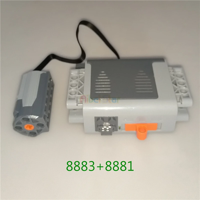 

Aibei Star- Technic compatible Legoed Series Parts: 8883+8881. M Motor + AA Battery Box.