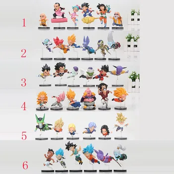 

6pcs/set Dragon Ball Z The Historical Goku Majin Buu Vegetto Satan Frieza Raditz Piccolo Vegeta Ginyu PVC Figure Toy