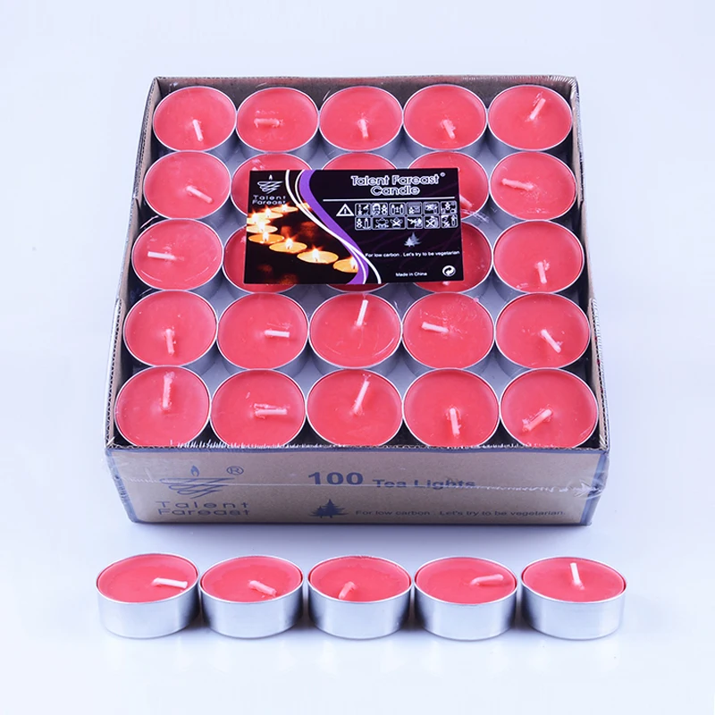 50 100pcs/box Smokeless Aromatherapy candle tea put the circular
