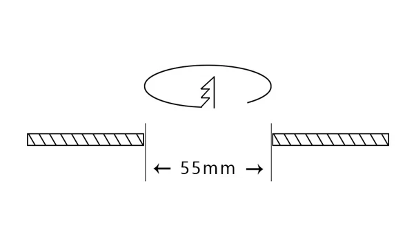 24 шт./лот Новый DC12V Mini 3 W светодиодный светильник в помещении потолочный светильник Вырез D55mm