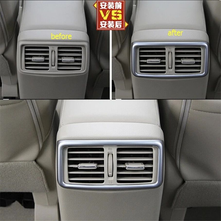 

Lapetus Car Styling Rear Armrest Box Air Conditioning Outlet Vent Cover Trim ABS Fit For Nissan Rogue / X-Trail 2014 - 2019