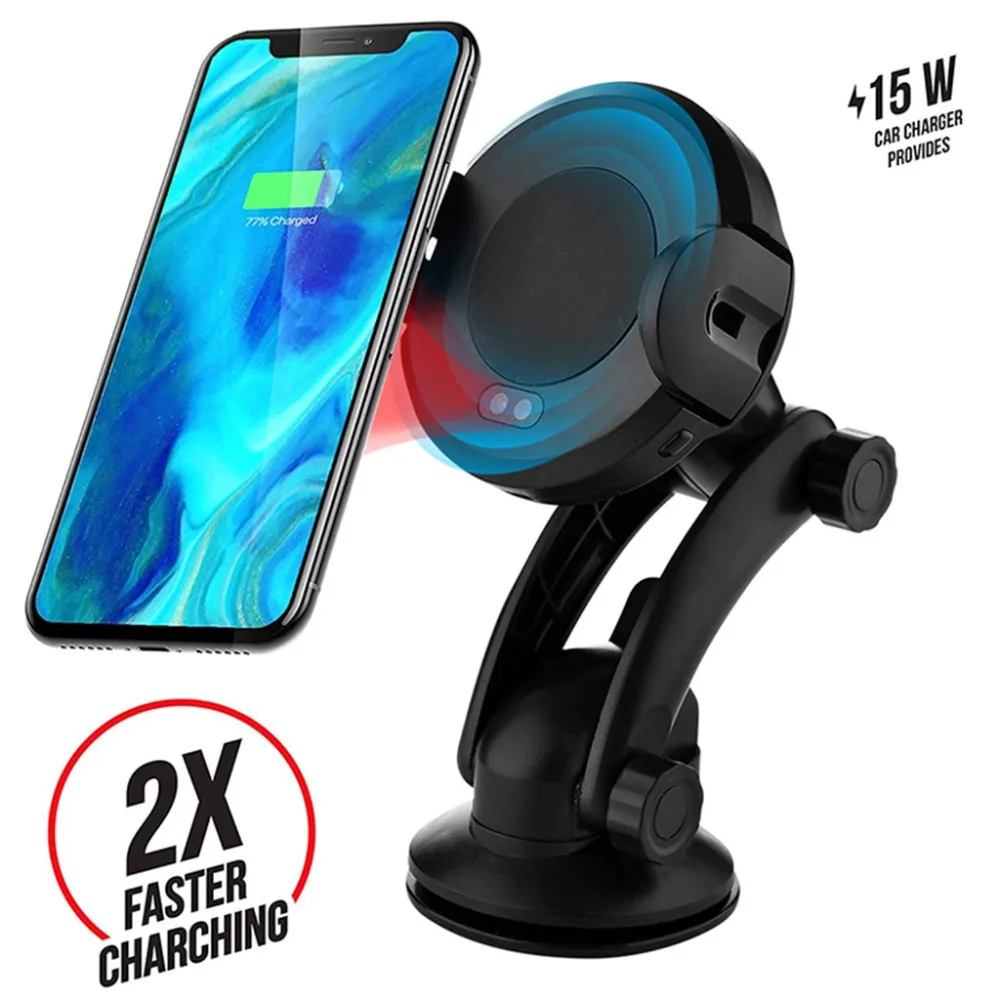 

100% good quality Wireless Charging Charger Real 15W Infrared Intelligent Auto Induction Wireless Charging Wireless Charger