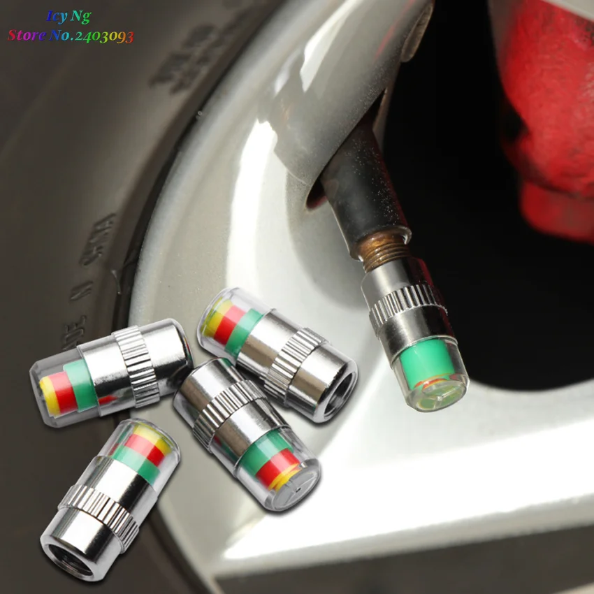 Car Tire Air Pressure Valve Stem Caps Sensor Indicator For BMW E46 E52