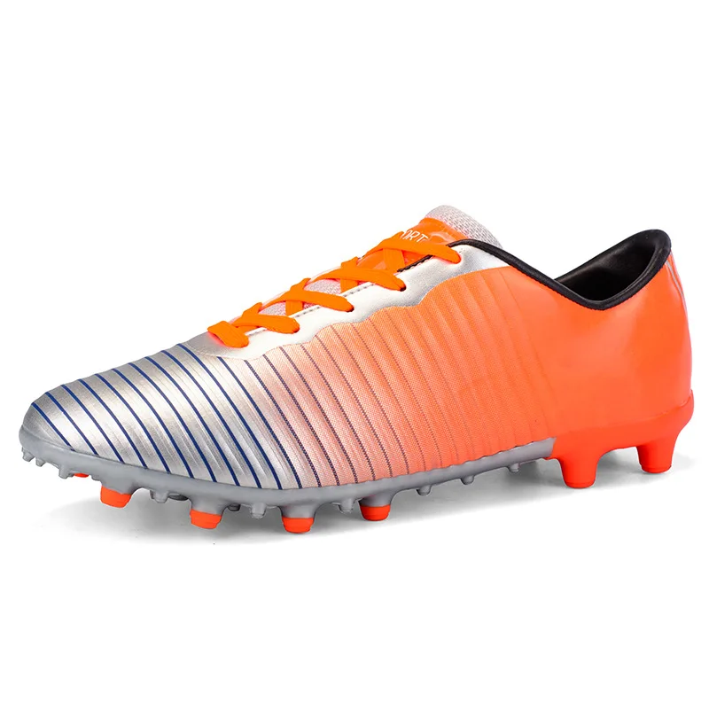 

New Boy Kids Men Women Soccer Shoes AG Outdoor Sport Football Boots Professional Lace-up Soccer Boots Cheap 2018