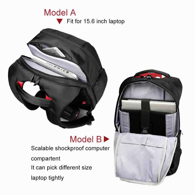 Kingsons3140 Mochila водонепроницаемый рюкзак для ноутбука 17 дорожные сумки рюкзак школьный Многофункциональный рюкзак с usb зарядкой
