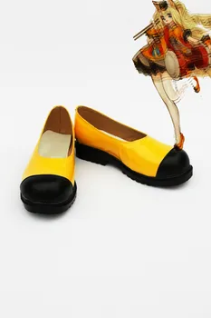 

Custom made yellow and black seeu Shoes from vocaloid Cosplay