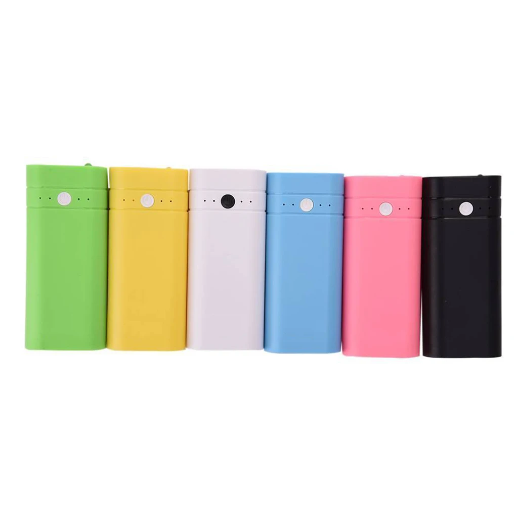 Портативный внешний USB аккумулятор для зарядки iPhone Xiaomi 18650|Аксессуары внешних