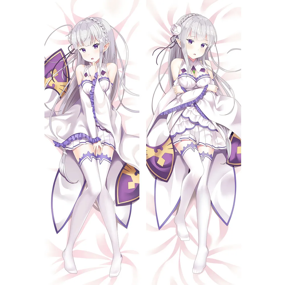 Re:Zero Аниме дакимакура новая наволочка Re Life в другом мире от Zero войлока Эмилия