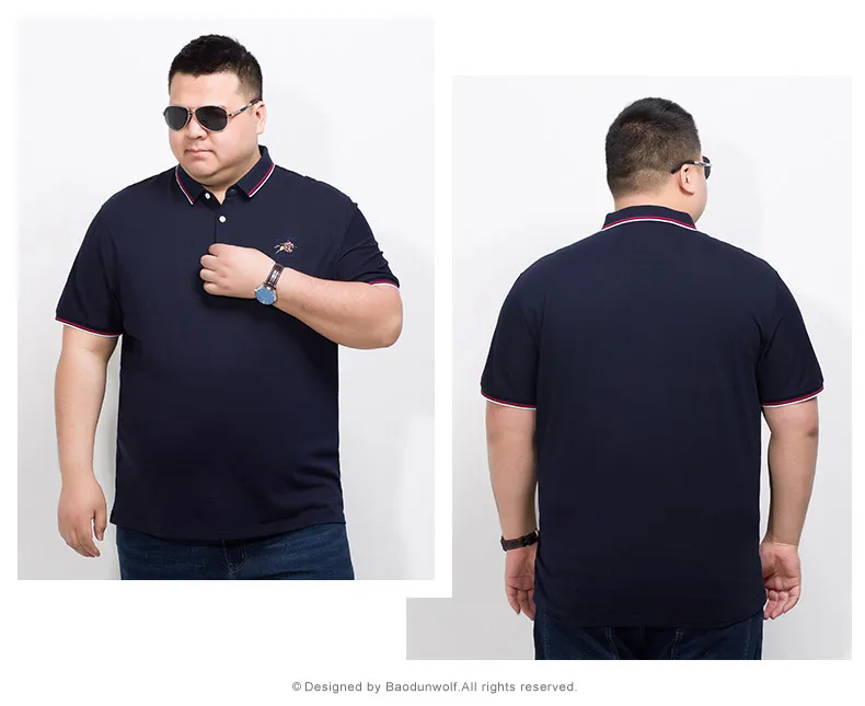 10XL 8XL 6XL 5XL 4XL Для мужчин Мужские поло Вышивка рубашка Рубашка с короткими рукавами