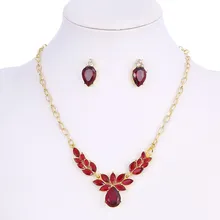 Дизайнерский Шарм, левый золотой цвет, женский ювелирный набор, циркониевый цвет, кристалл, кулон, ожерелье, серьги, кольцо, свадебные ювелирные изделия