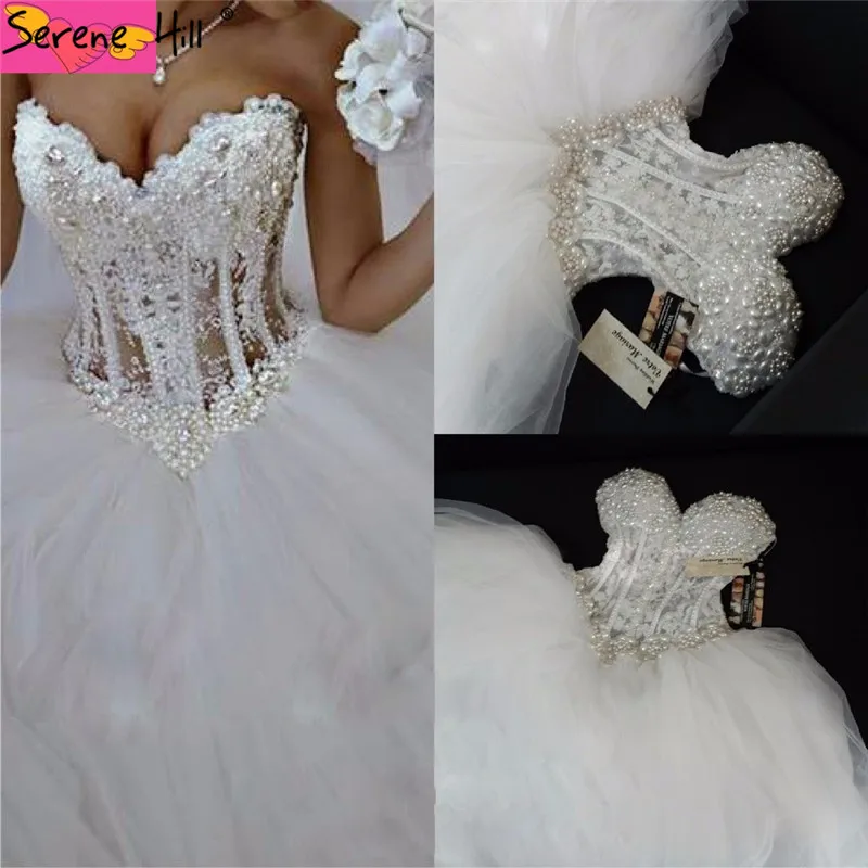 Luxurious Bling Strapless Wedding 