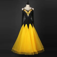 Standard Ballroom Dresses Adult Free Custom Made Stage Dancing Wear XXL Size Tango Waltz Ballroom Competition Dance Costume