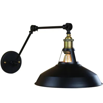 

Retro vintage wall light rocker arm lamp industry wind bar restaurant living room pub club cafe light adjustable wall sconce bra