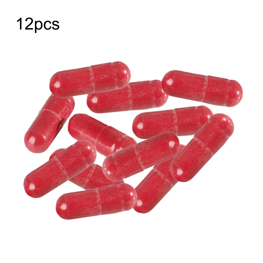 

12 Pcs Fake Blood Pill Horror Funny Halloween Joke Prank Trick Plastic Special Effects Or Fun With The Blood Capsules