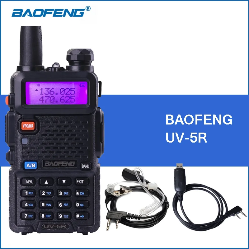 imágenes para UHF VHF radio de Doble Banda Baofeng UV-5R UV5R Walkie Talkie Portátil 5r Radio de dos Vías Walkie Talkies de Radio de Jamón CB Commmunicator imágenes para UHF VHF radio de Doble Banda Baofeng UV-5R UV5R Walkie Talkie Portátil 5r Radio de dos Vías Walkie Talkies de Radio de Jamón CB Commmunicator