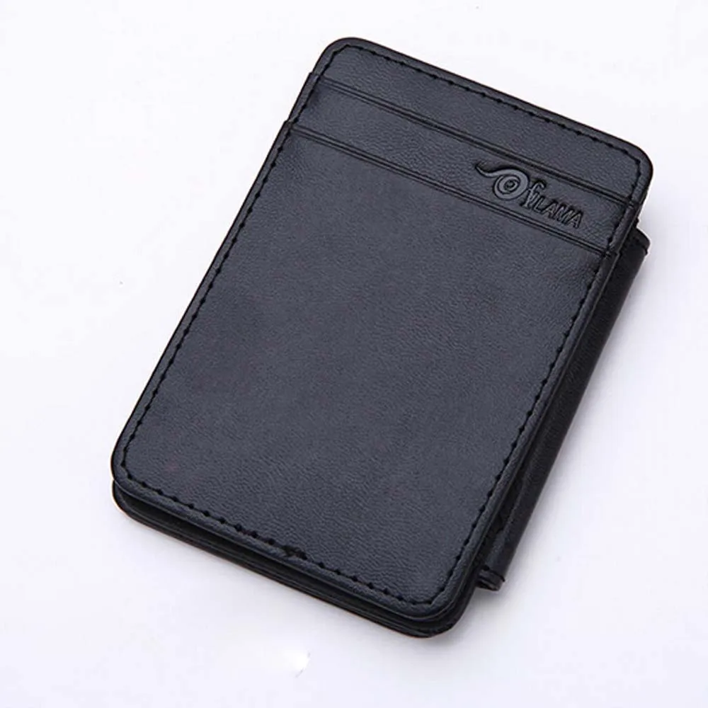 xiniu Top Quality Luxurious Brand Leather Wallet Man Mini Multifunctional Magic Bifold Leather ...