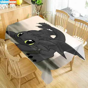 

Europe Tablecloth How to Train Your Dragon Dustproof Dinner Table Cloth Rectangular Wedding Decoration Table Cover Home Textiles