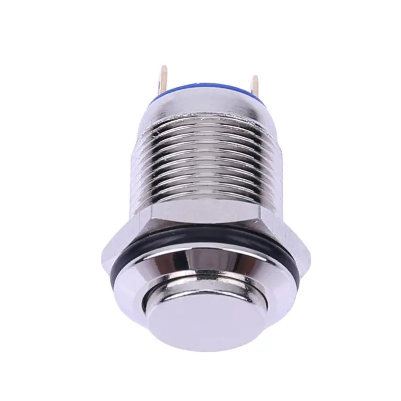 

12mm Reset Type Momentary Metal On/Off Push Button Switch With Two inserting sheets 3V-250V 2A car accessaries
