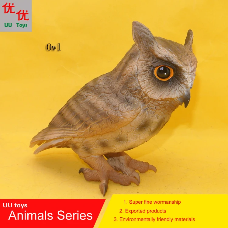 

Hot toys: Big Owl Bird simulation model Animals kids toys children educational props