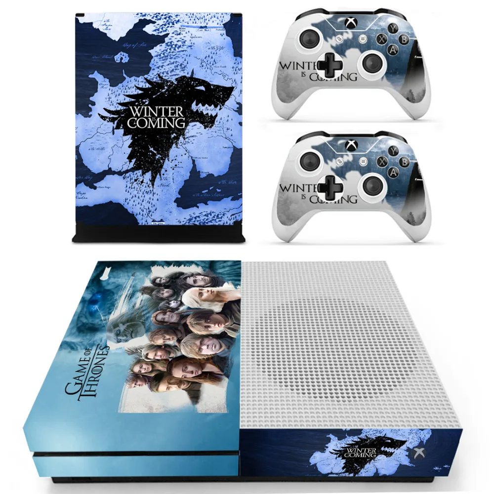 

Game of Thrones Winter is Coming Skin Sticker Decal For Xbox One S Console and Controllers for Xbox One Slim Skin Stickers Vinyl