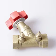 Латунный баланса, латунь цифровой замок клапан, статический гидравлический баланс клапан