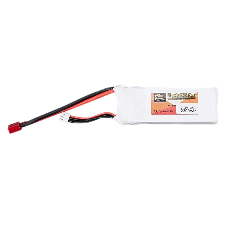 ZOP POWER 7.4V Zop Power 7.4V 2200Mah 2S 35C Lipo Battery T Plug