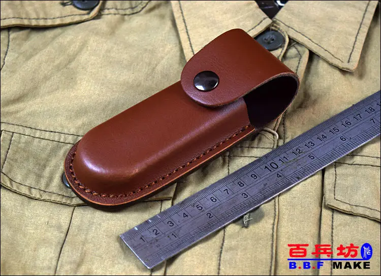 Складной нож кобура кожаный чехол для ножей ножны сумка для инструментов плоскогубцы карманные сумки из воловьей кожи 12 Размер