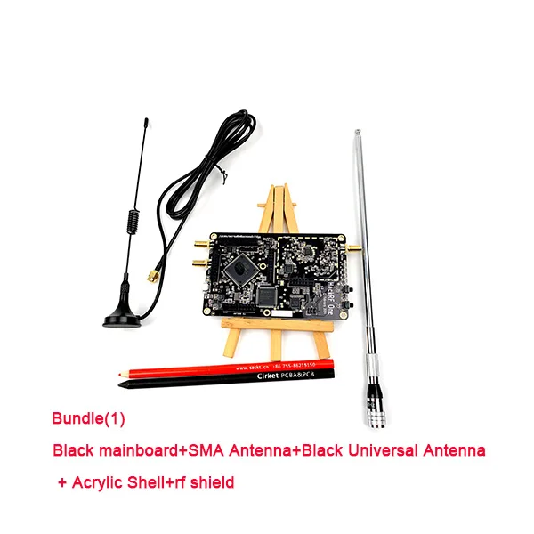 Black Bundle01 HackRF одно программное радио(SDR) макетная плата 1 МГц-6 ГГц с антенна SMA+ черная универсальная Антенна и акриловая оболочка - Цвет: Black Bundle01