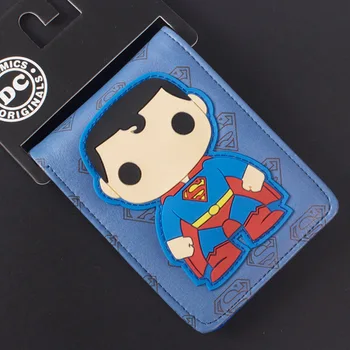 

Comics DC Marvel Cartoon Wallets for Kids Cute Superman Purse Boys Gift PVC Money Bags
