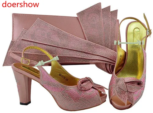 doershow African new design Shoe and Bag Set for Party Women Matching Shoes and Bags for Wedding Italian Shoe with Bag!HH1-34 doershow African new design Shoe and Bag Set for Party Women Matching Shoes and Bags for Wedding Italian Shoe with Bag!HH1-34