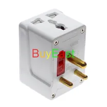 Лот 5 Индия Sri Lanka 3 Выпускной Канал Тип D настенное гнездо разъема питания адаптер Masterplug