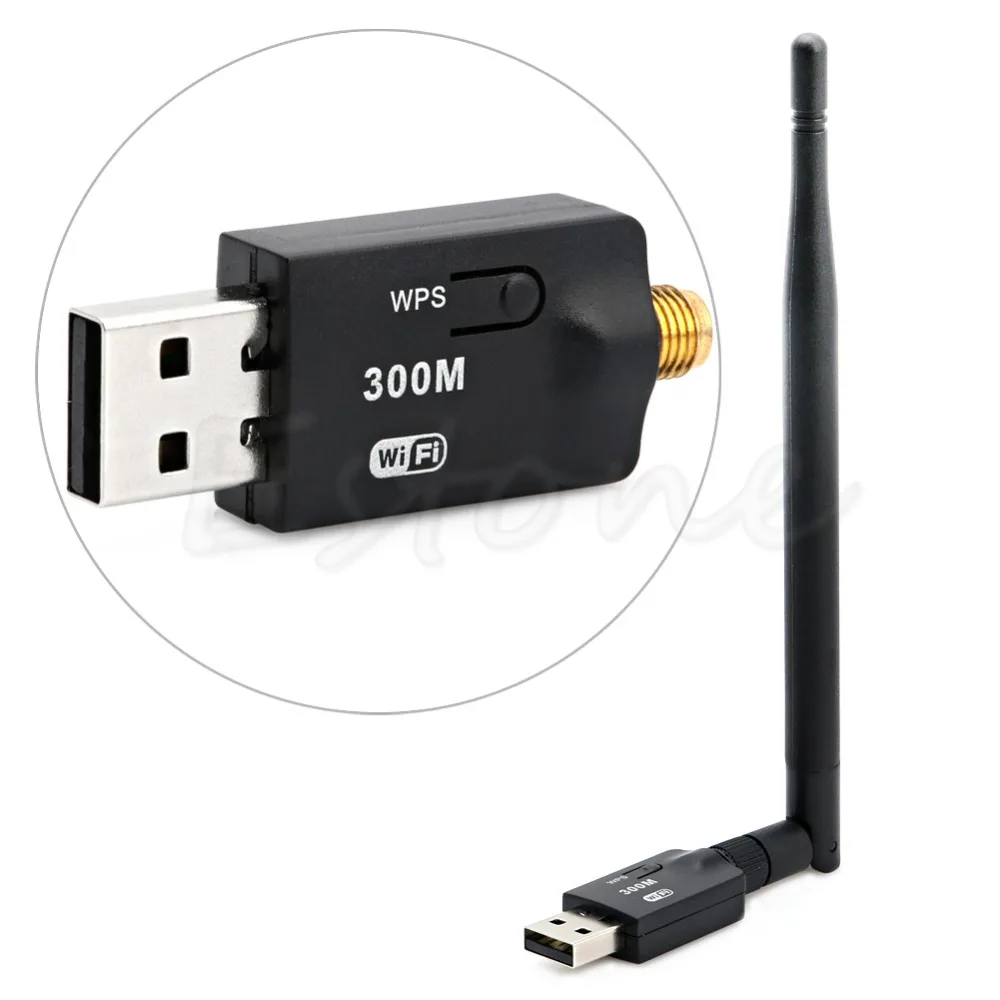 JINSHENGDA 1 шт. 300 Мбит/с USB беспроводной Wifi адаптер Dongle LAN 802.11n/g/b Интернет сети
